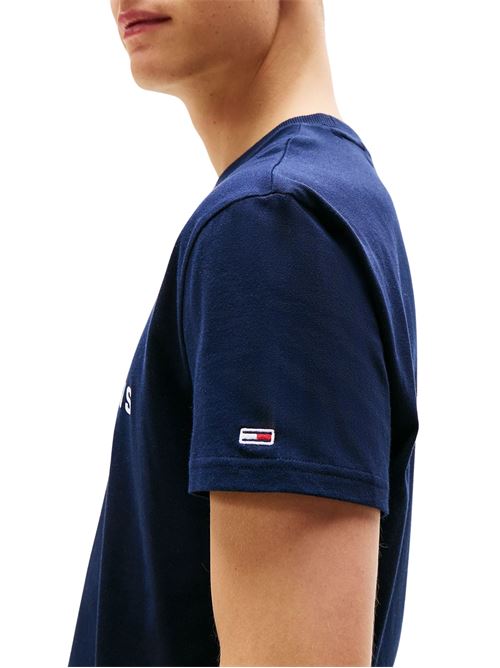 T-shirt blu in cotone Tommy Jeans | DM0DM20817C1G